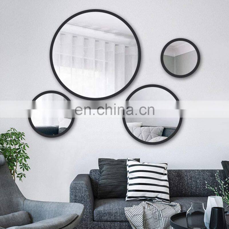 Wholesale 30CM Gold Framed fancy decorative wall mirrors round