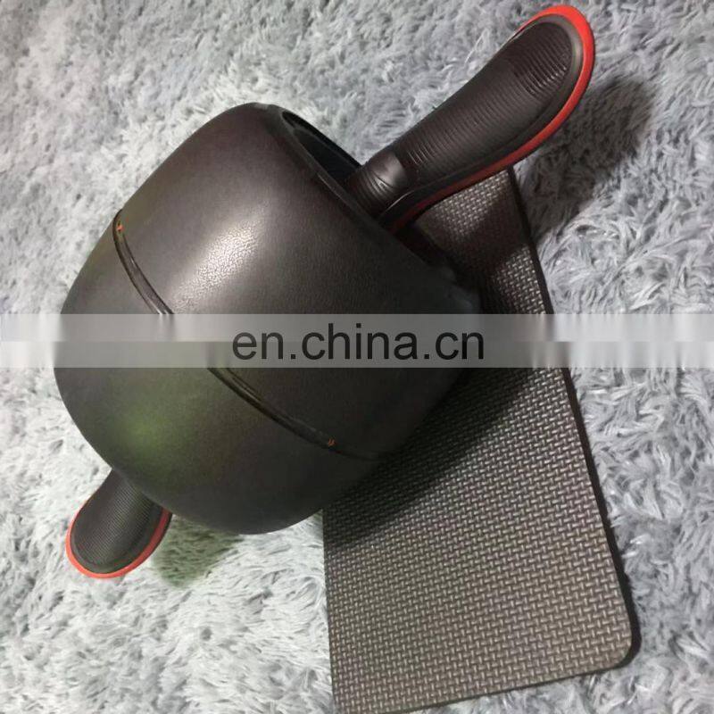 Hot Sell High Quality Abdominal Fitness Rebound Ab Wheel Roller With Knee Mat