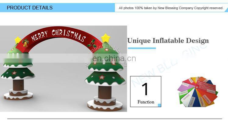 Inflatable Advertising 25ft christmas inflatable santa,outhouse Inflatable Christmas Bouncer Castle decoration