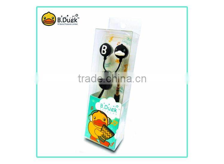 Novelty design plastic silicone rubber animal shaped earbuds with logo