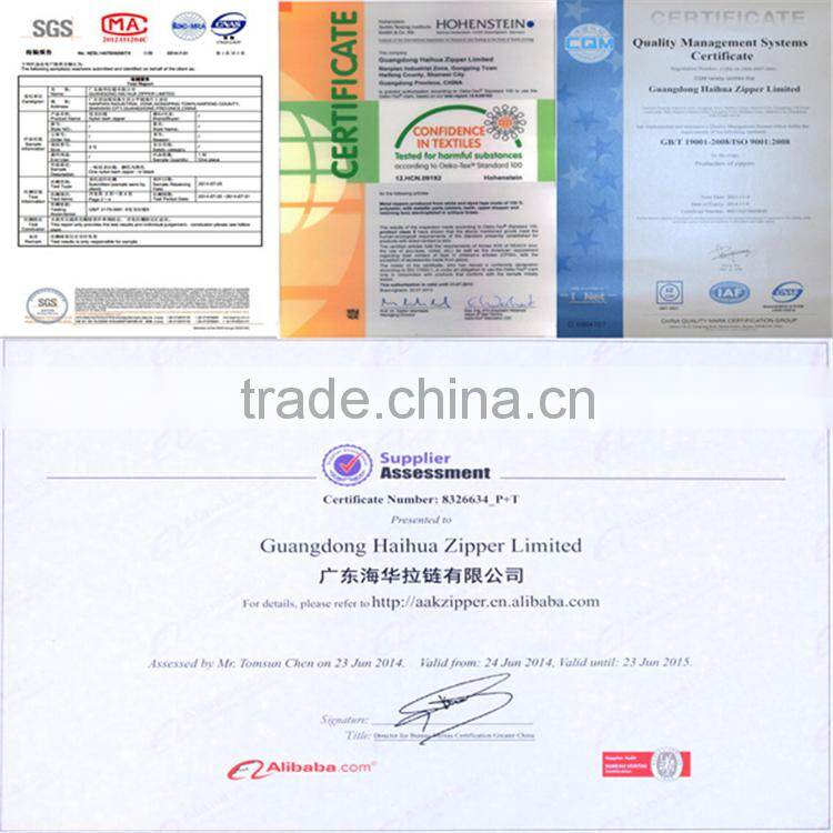 10# metal slider double zipper pull