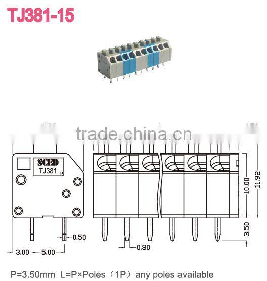 PCB Spring terminal blocks