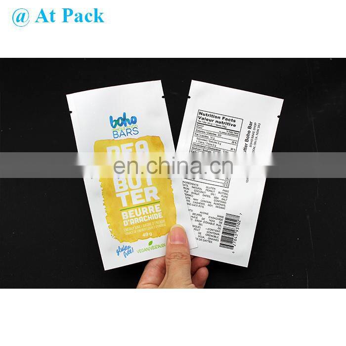 Custom printed aluminum foil sachet packaging bag for snacks and food