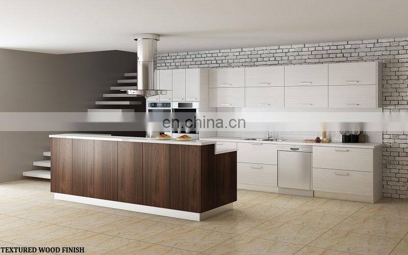 TEXTURED WOOD FINISH DARK WOOD / BROWN OAK / PALE PINE Kitchen Cabinets