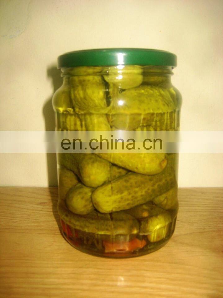 Pickled Cucumber/Gherkins in glass jar