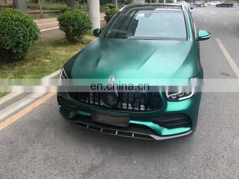 Runde Carbon Fiber Material For Mercedes-Benz GLC63 SUV TOPCAR Style Body Kit Front Lip Rear Lip Exhaust Wind Knife