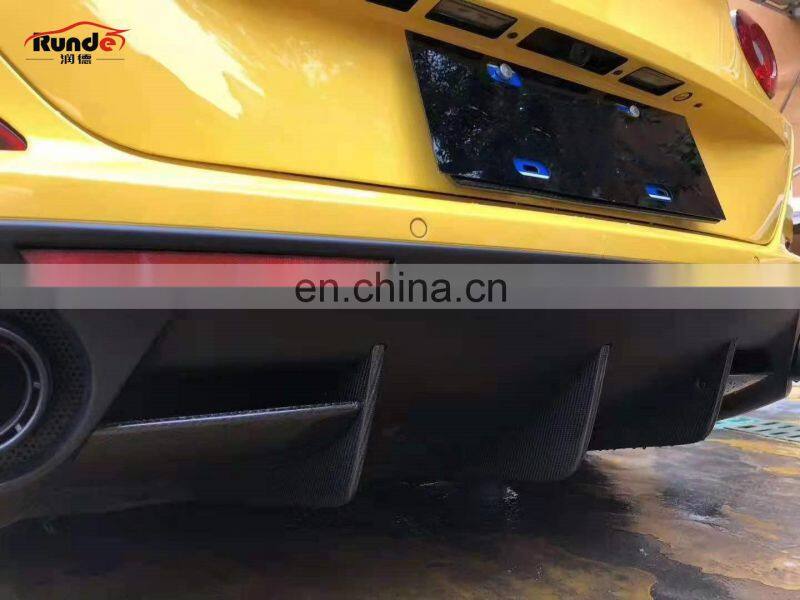 Runde Carbon Fiber Material Auto Car Parts Body Kit With front lip side skirts rear diffuser For Ferrari California T body kit