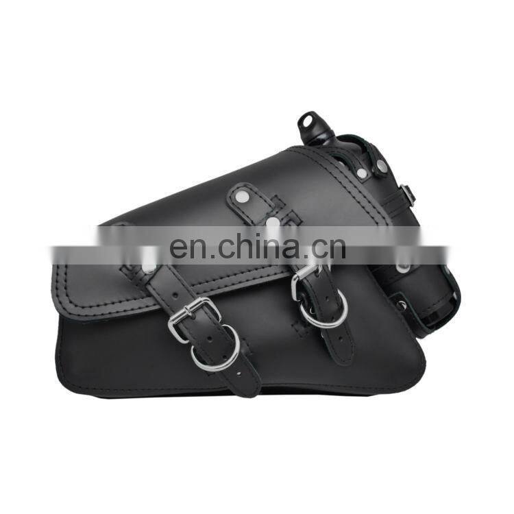 New Stylish Top Quality Motorbike Saddle Bags Waterproof PVC Studded Motorcycle Saddlebag Luggage Set Touring