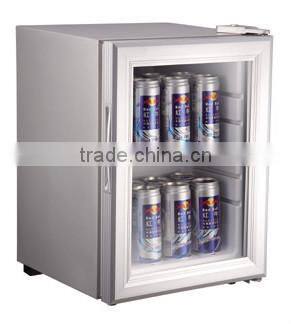 21L glass door mini fridge glass door