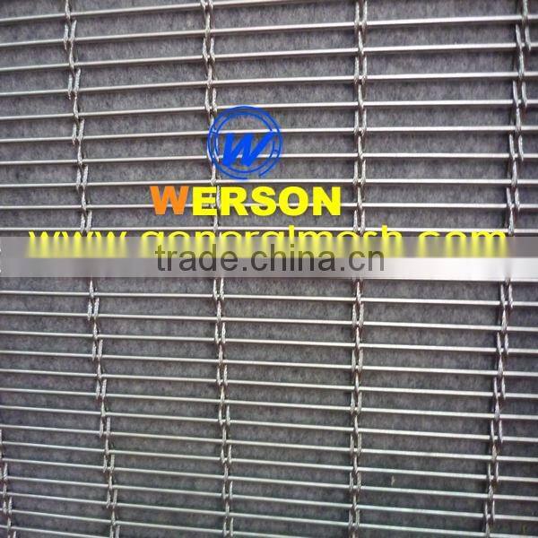 stainless steel Architectural decorative Wire Mesh for facade,3 mm rod