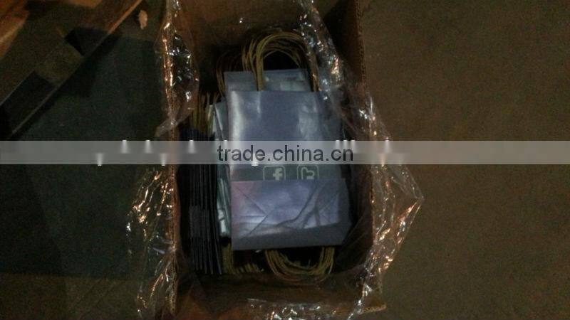 Carrying bag, take out bag, prints with single white kraft carrying bag