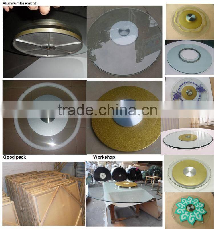 Low Noice Glass Lazy Susan Display Turntable HM-G1