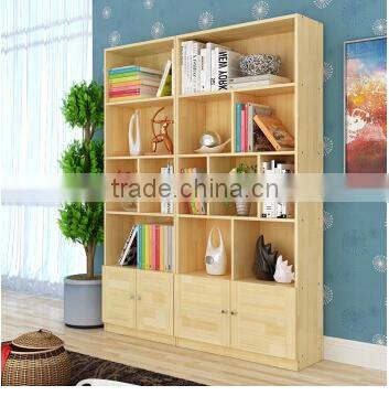 Customize 100% Solid wood ladder shelf furniture, pine wood display book shelf
