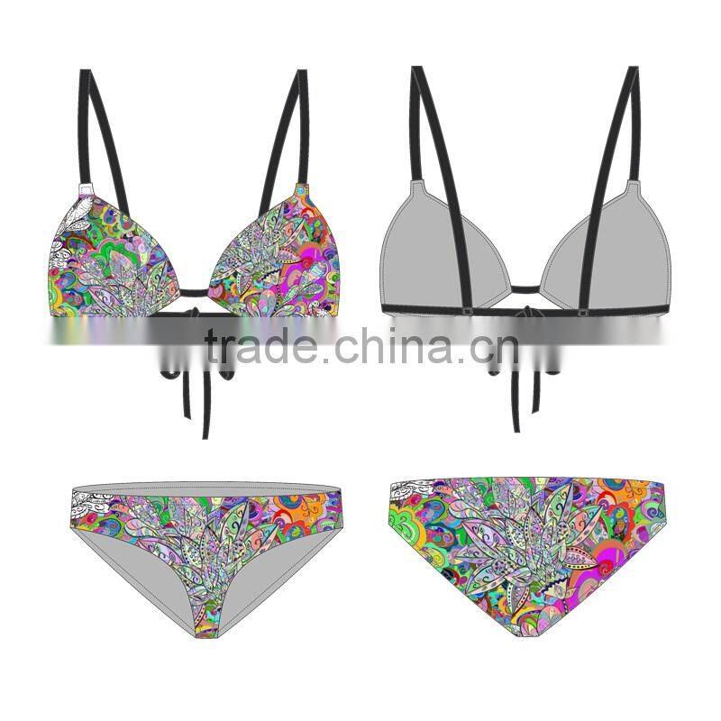 (ODM/OEM Factory)hot sexy children bikini swimwear
