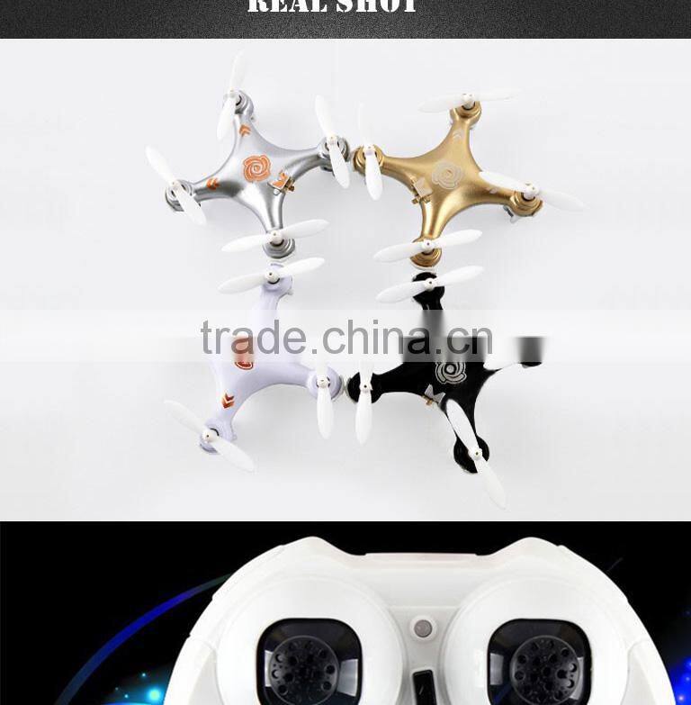 2015 hot sale 2.4G 4 CH 6-Axis Gyro CX-10A with light headless 3D flip helicopter