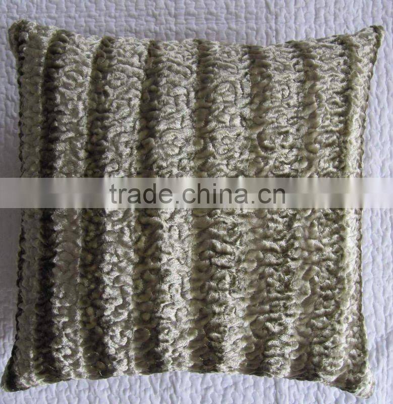 silk velvet embroidery Cushion