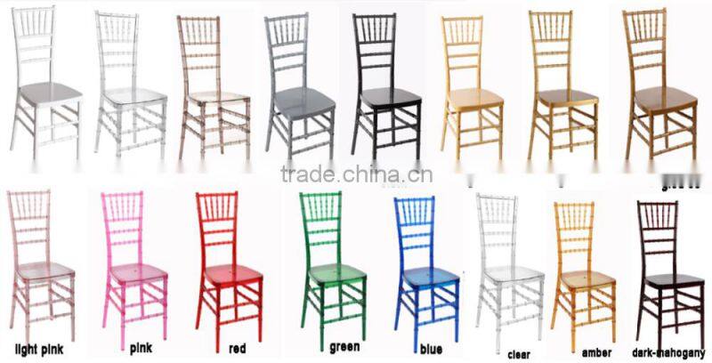 plastic wedding furniture classic design chiavari chair resin chair