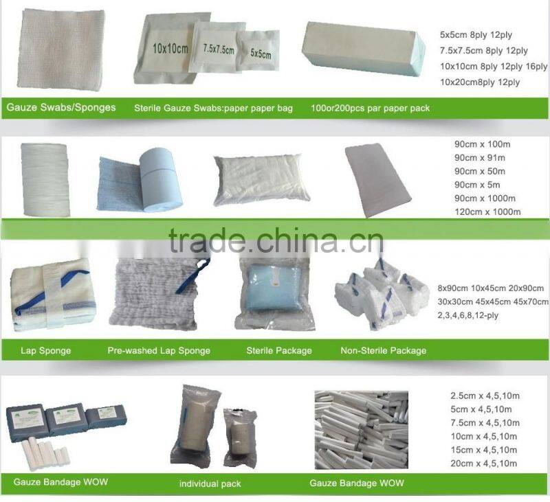 Gauze Swabs Sterile 5*5 CE ISO FDA