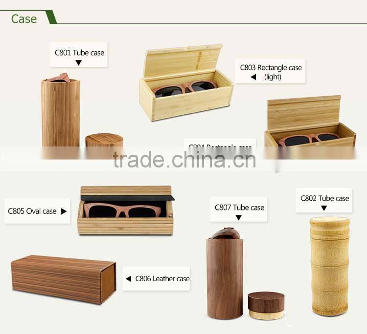 Handmade wooden custom logo bamboo sunglasses with polarized lenses wholesale sunglasses