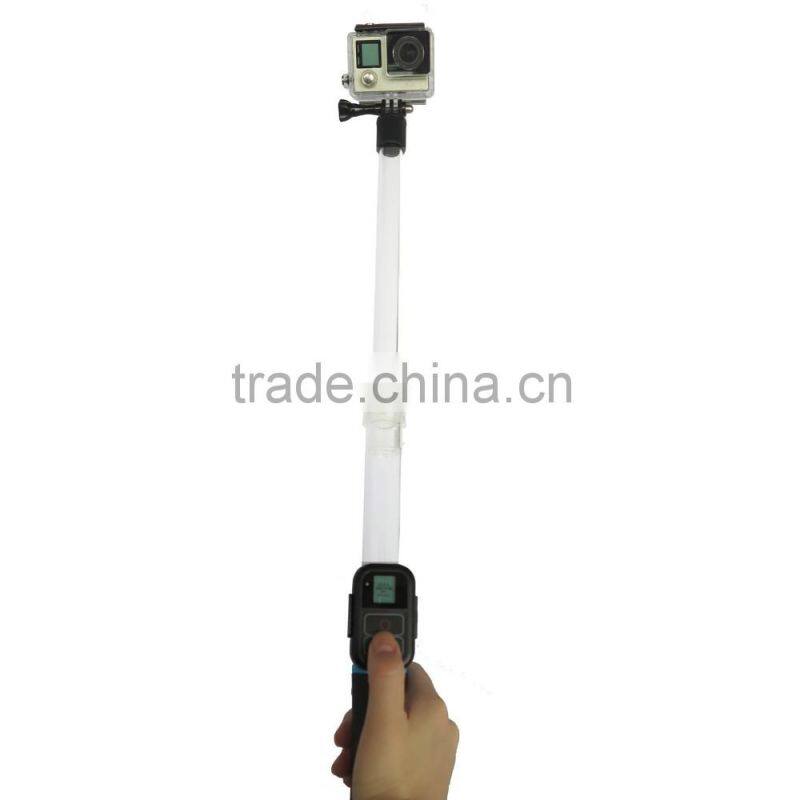 Gopro Accessories Floating Extension Pole 62cm Transparent Floaty Monopod With Remote Wifi Clip for Go pro Hero4s 3+2 1