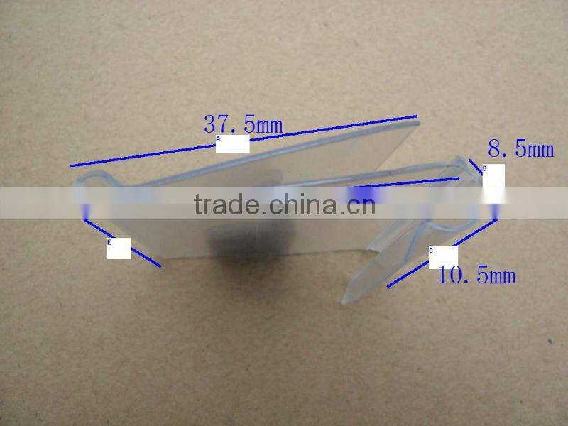 Co-extrued plastic paper holder