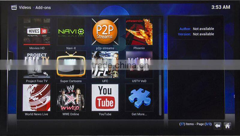 Z4 RK3368 TV Box Octa Cora Smart box TV with Z4 2GB 16GB storage Android 5.1 4K Media Player Lollipop Kodi 15.1