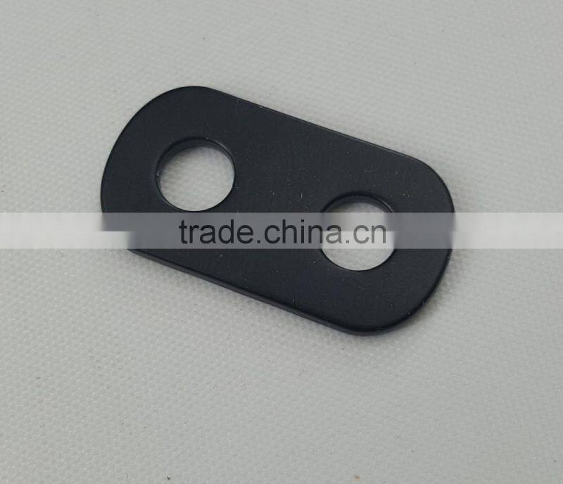 metal cord end in black matt color for handbag