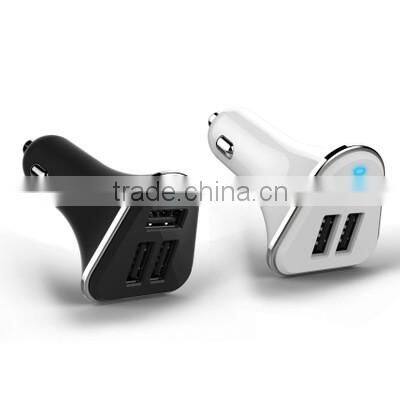 Factory Wholesale Car Charger 3 USB Car Charger Mobile Phone Battery Charger