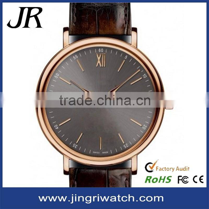 Mens Watches Top Brand Luxury geniune leather Strap Watch Men Ultra Thin Dial Clock Man Relogio Masculino 2016