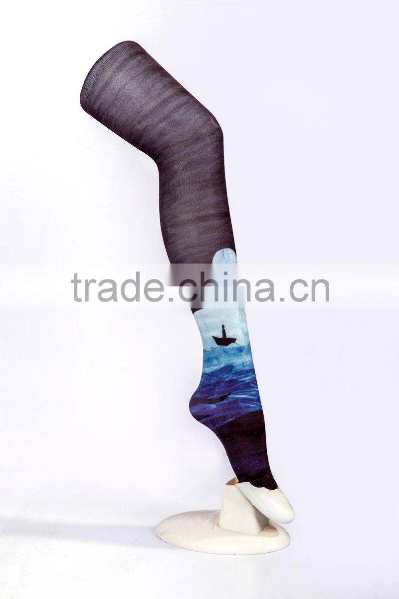 fashion comfortable competitive sublimation men's spandex socks