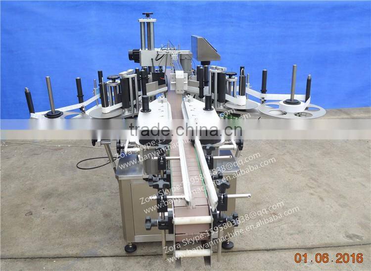 Servo motor Automatic Sticker Paper Double sides PET bottle label machinery