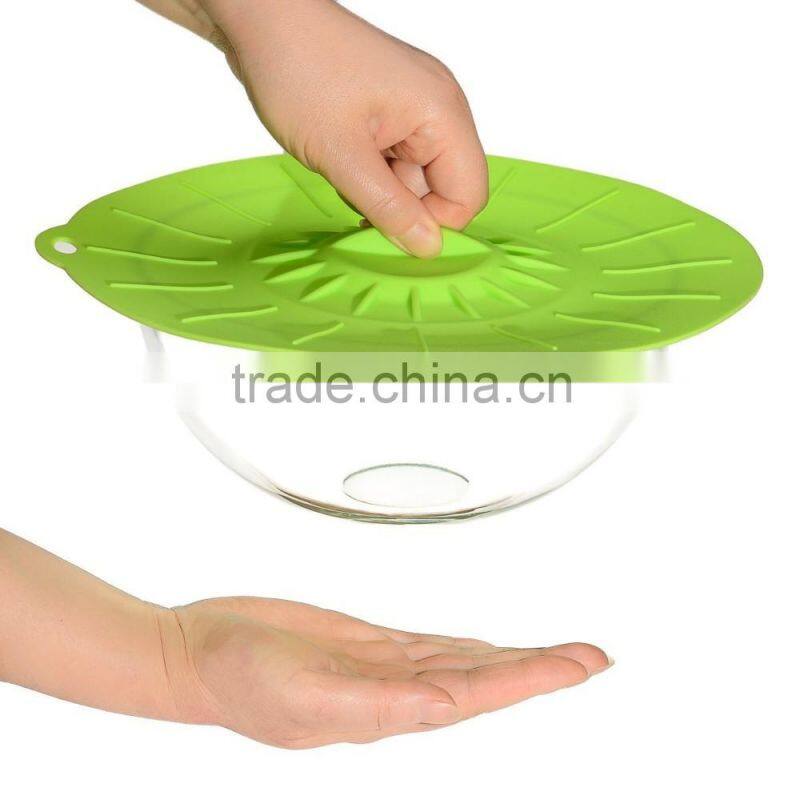 Reusable Food Grade Silicone Suction Covers ,silicone suction lids for bowl