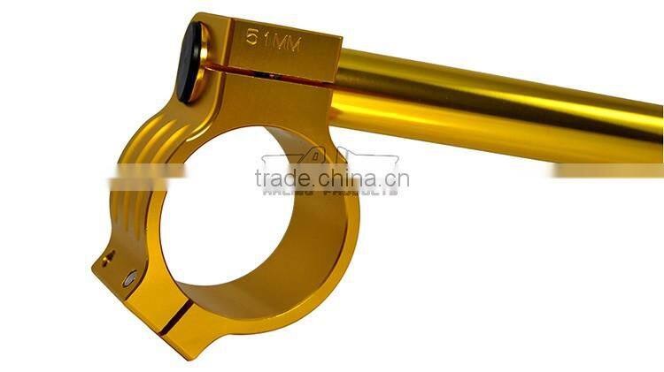 BJ-COHB-051 Custom CNC Billet Alloy 51mm Sportbike Clip On Handlebars For Kawasaki ZX6R