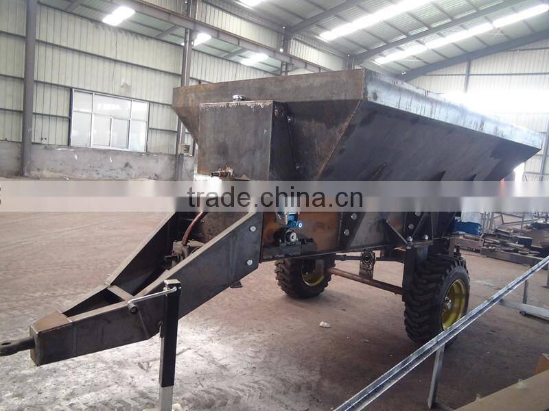 tractor mounted truck spreader compost spreader