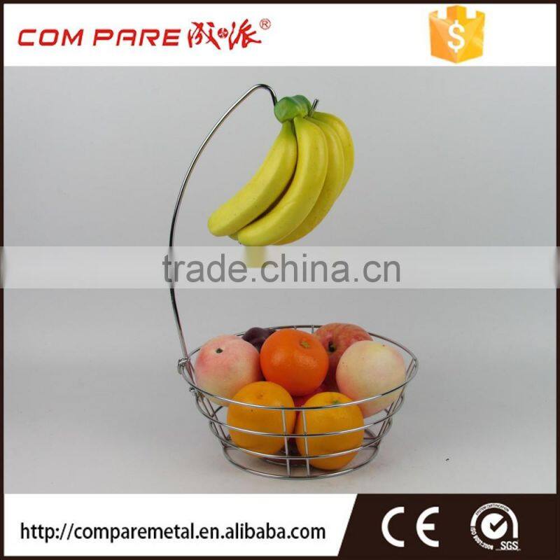 Black Powder Color Fruit Basket Dispenser Holder