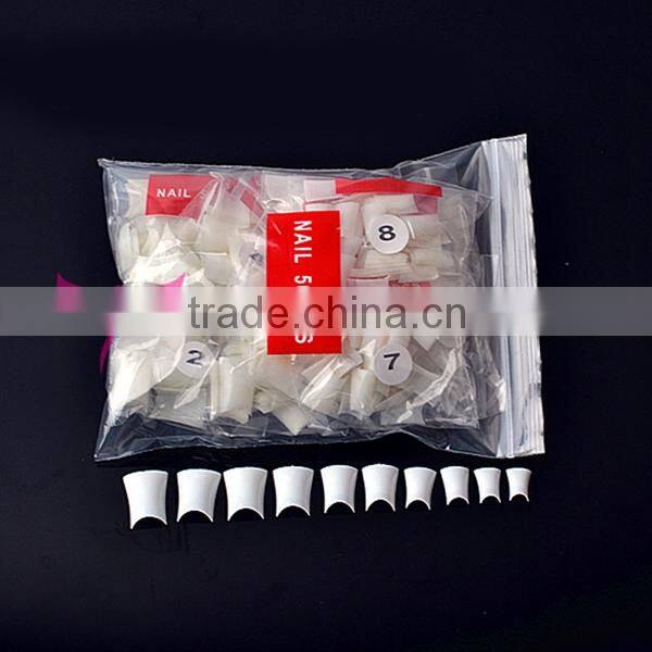 500pcs/bag Flipper Shape Artificial Fingernail Nail Tips Fake Nail Tips