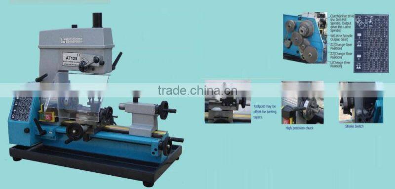 mini multi-purpose combo lathe mill drill head combo lathe machine