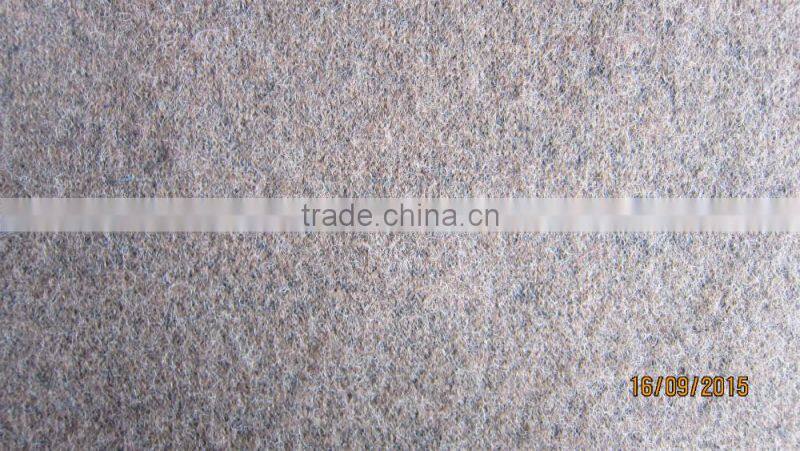 Plain dyed wool double face fabric and over coating