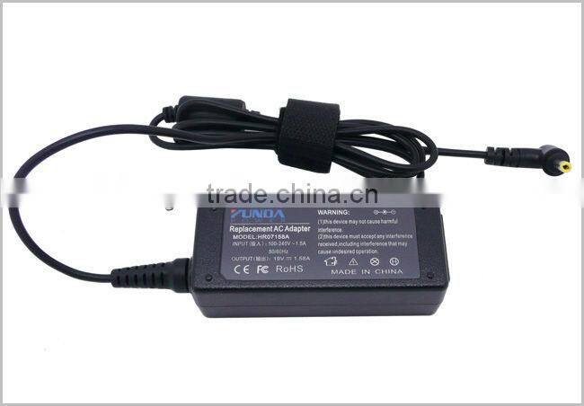 100% Compatible YUNDA power supply 30W 19V 1.58A 30W for HP Compaq Mini 700, 730, 110, 1000, 1100