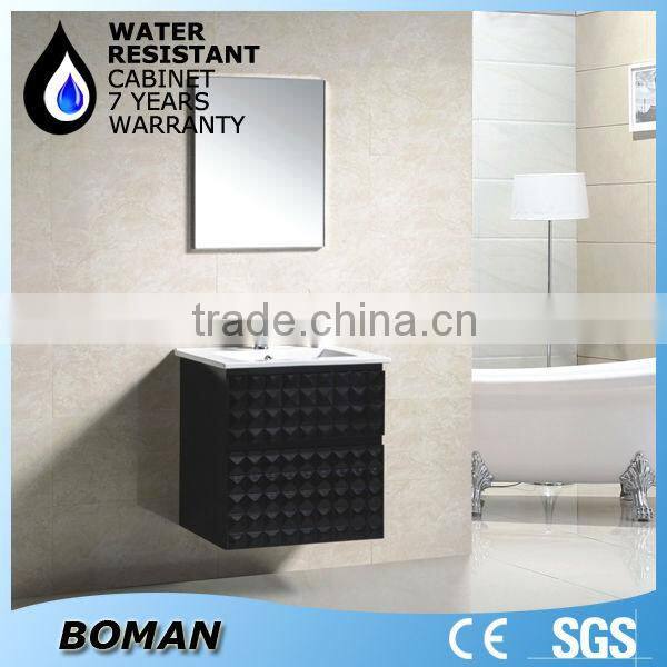 2015 design plastic bathroom mirrored corner cabinet
