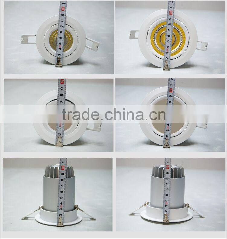 Amazing Price!!!!!!2016 Hot Selling 5w 90*50mm Adjustable Angle LED Downlight