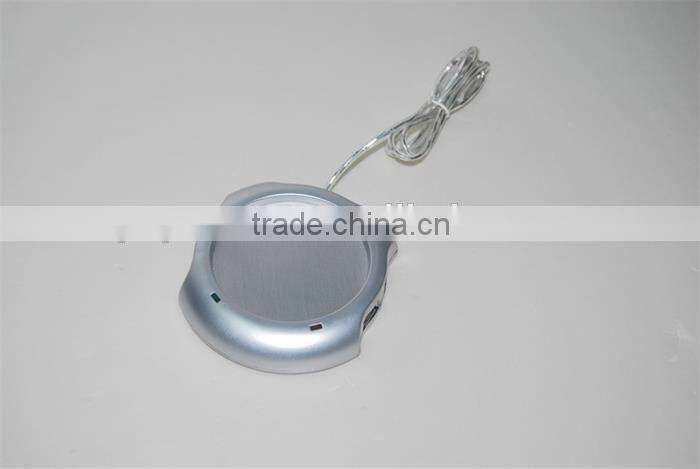 Computer 4 port usb hub cup heater mug warmer