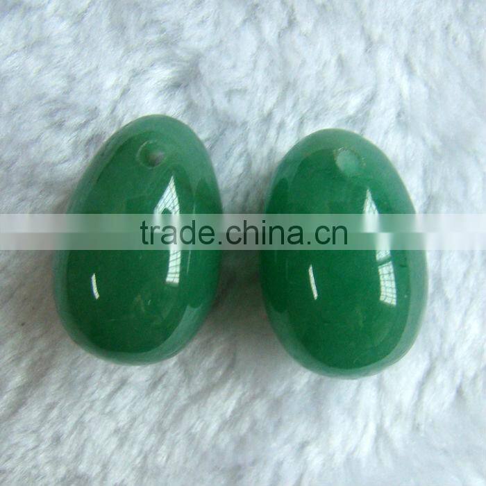 Wholesale Drilled Gemstone Green Aventurine Yoni Eggs
