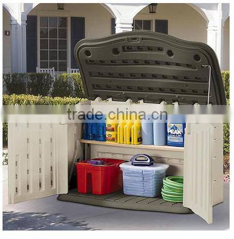 Outdoor horizontal storage shed