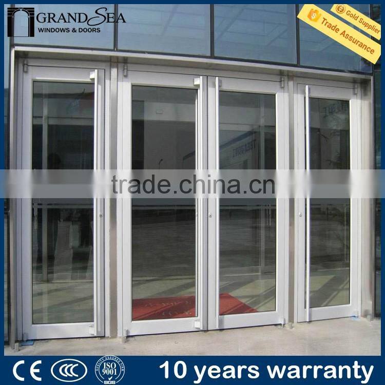 Aluminium automatic commercial door for supermarket