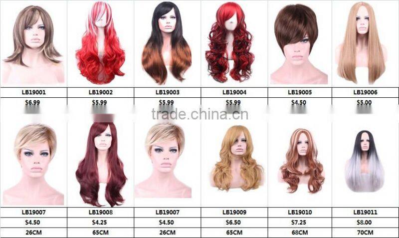 No MOQ Newest Arrival Fashion Women Long Top Wig