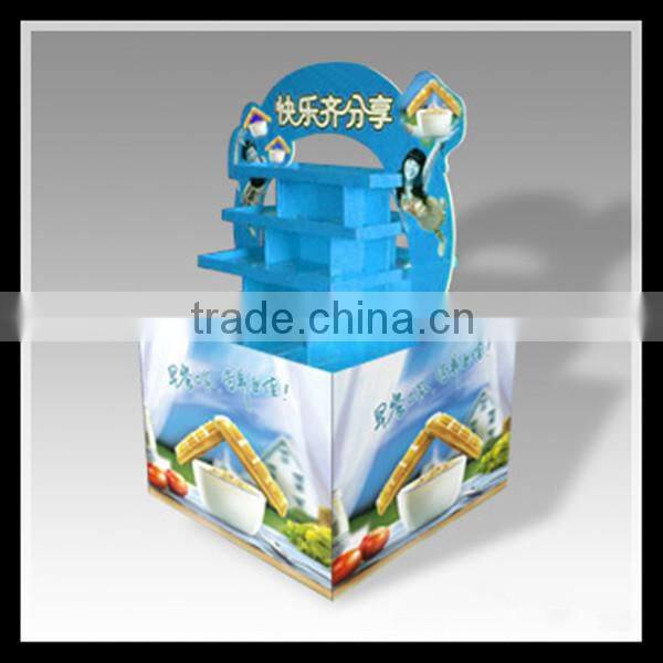 Supermarket Promotional Corrugated Cardboard Display or POP Up Display Stand/Promotional Cardboard Pallet Display Rack