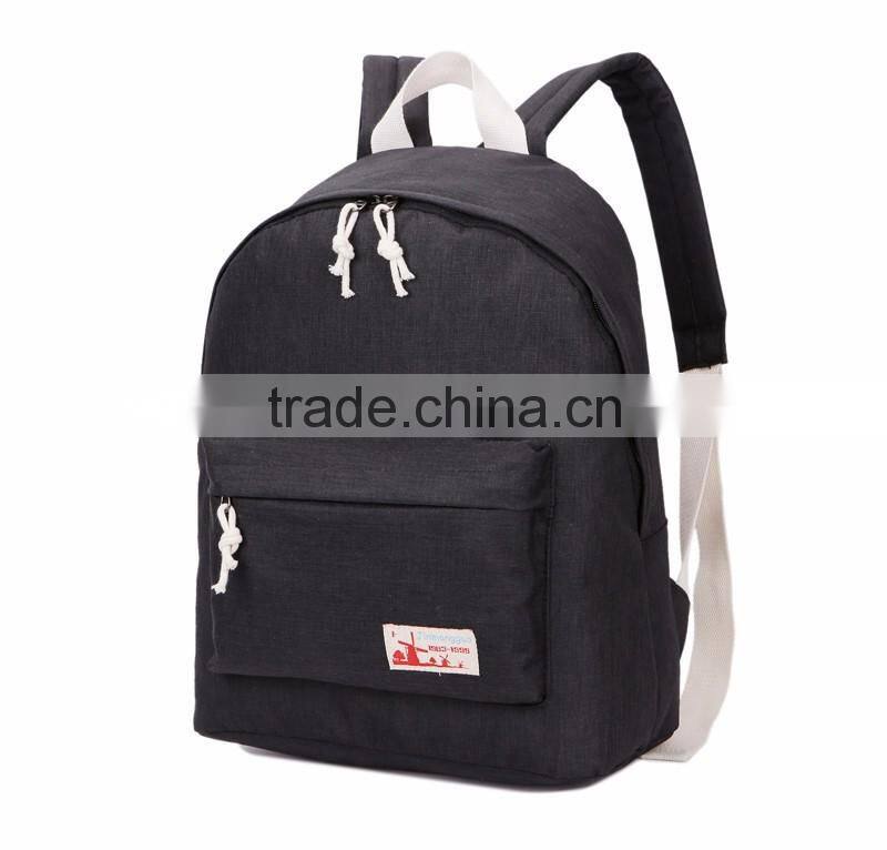 High quality fashionable canvas backpacks for school teenage girls