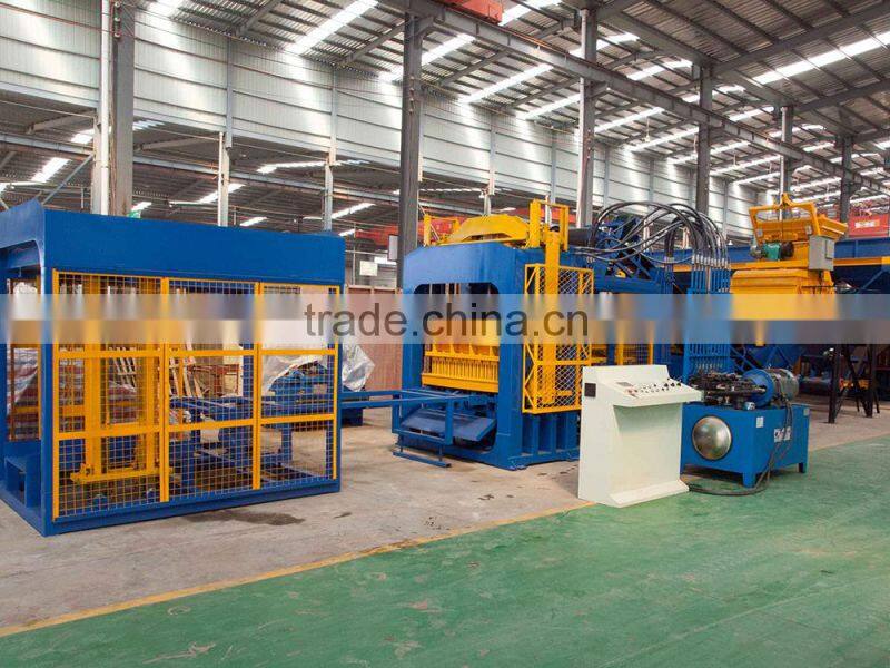 WANTE MACHINERY QT10-15 automatic concrete brick machine for sale