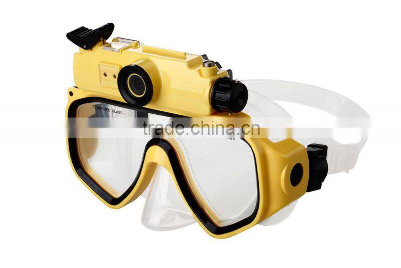Free vedio 720P CMOS china supplier Underwater diving mask camera